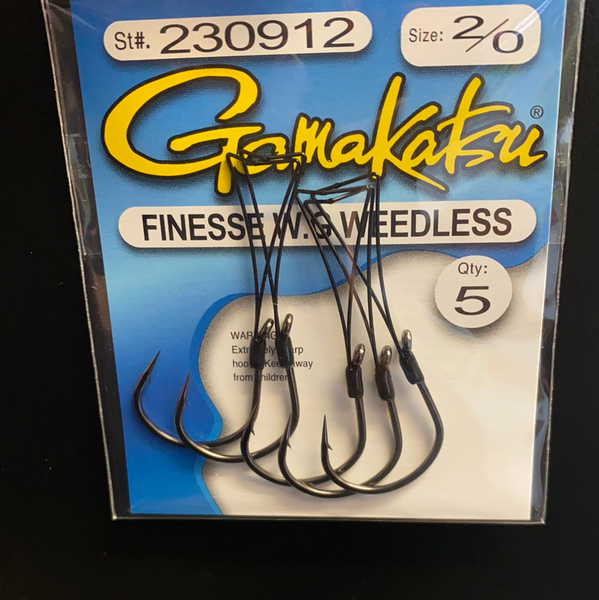 Gamakatsu 2/0 Finesse W.G Weedless