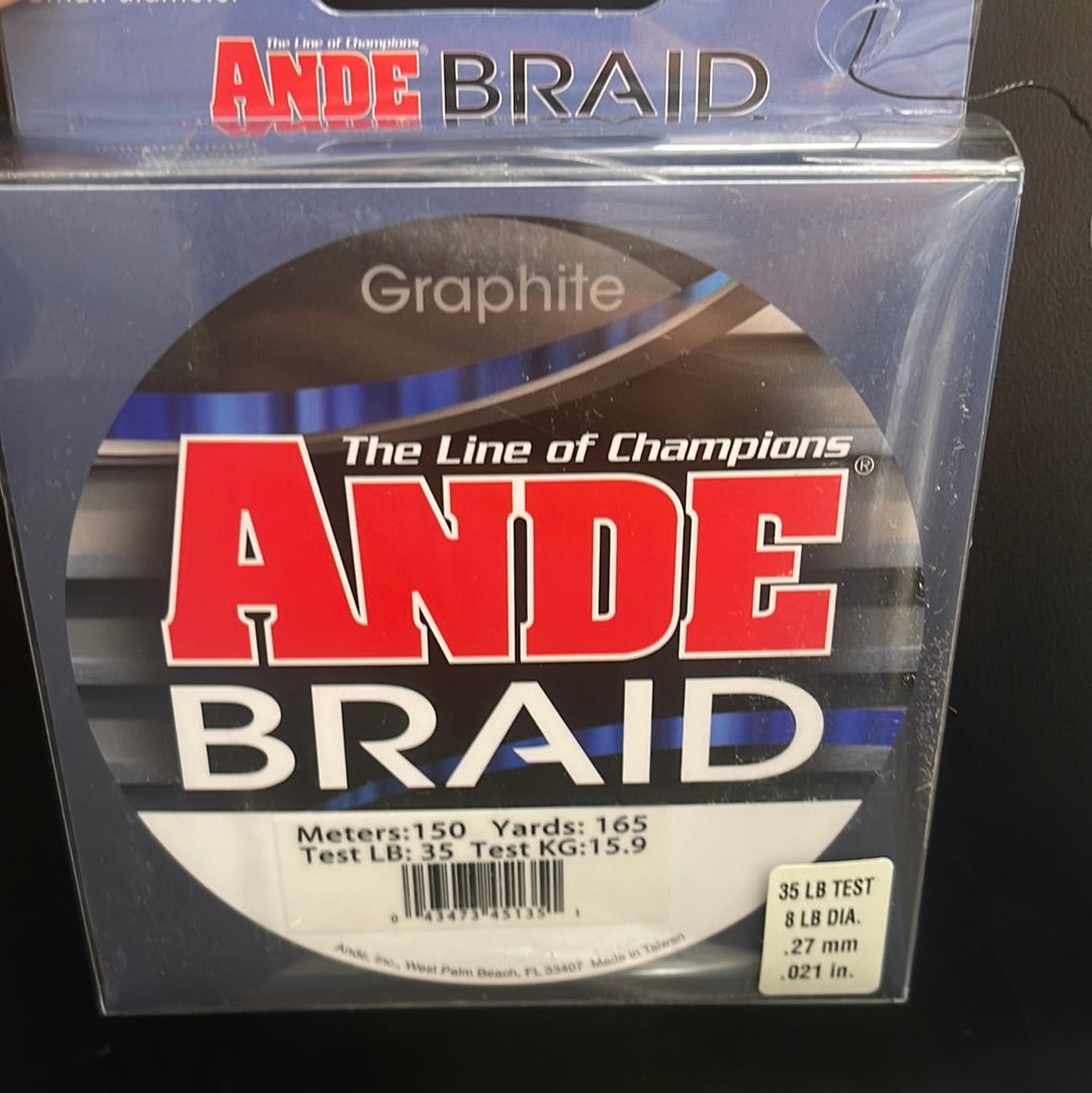 Ande Braid 35lb Graphite