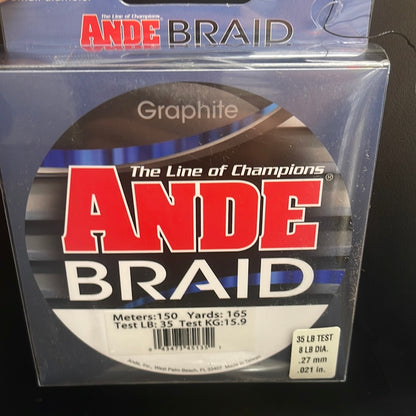 Ande Braid 35lb Graphite
