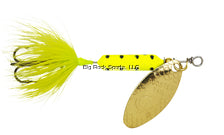 Worden's Rooster Tail 1/6oz Chartreuse Dalmatian