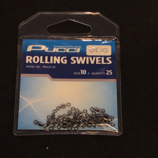 Pucci Rolling Swivels Size 10 (25PK)