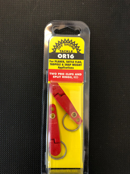 Offshore tackle weight clips
