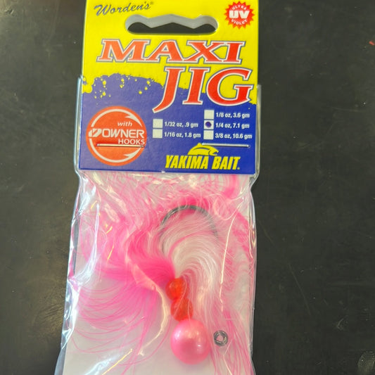 Maxi Jig 1/4oz pearlescent pink