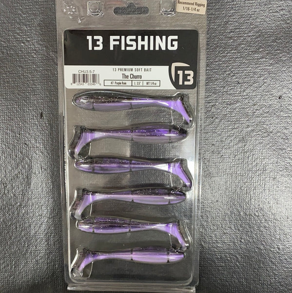 13 Fishing 3.5" Purple Rain