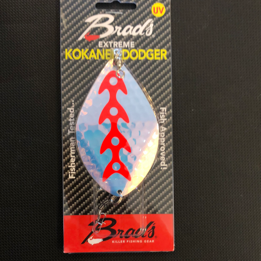 Brads “Moon Red” kokanee Dodger