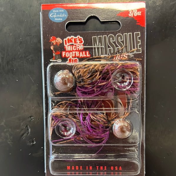 Missile Baits micro football jig 3/8oz pb&j