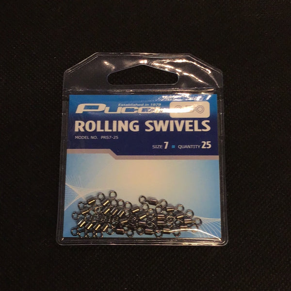 Pucci Rolling Swivels Size 7 (25pk)