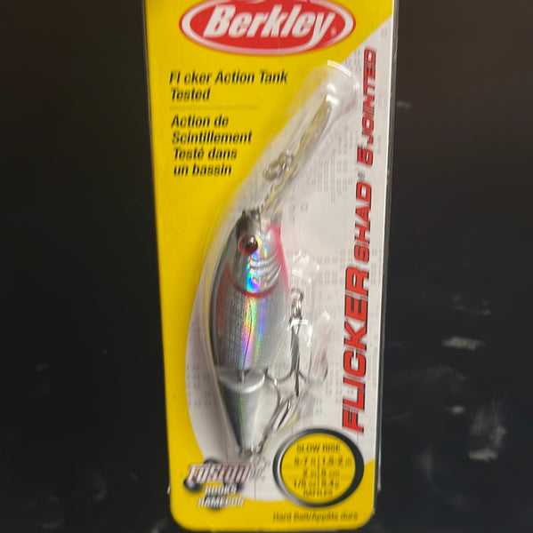 Berkley Flicker Shad 5 jointed (Black Silver)