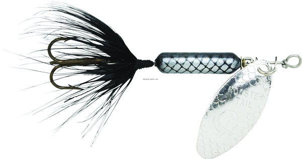 Worden's Rooster Tail 1/8oz Rooster Tail Black and Silver