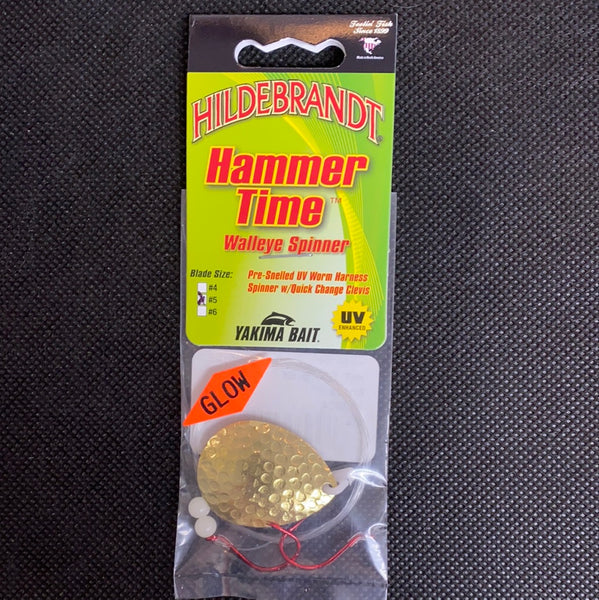 Hilderbrant Hammer Time Walleye Spinner #5 Brass