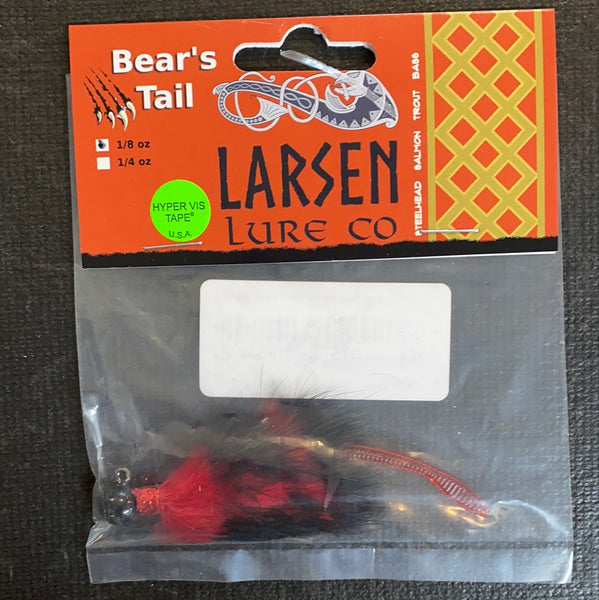 Larsen Lure Bear Tail 1/8oz Black / Red