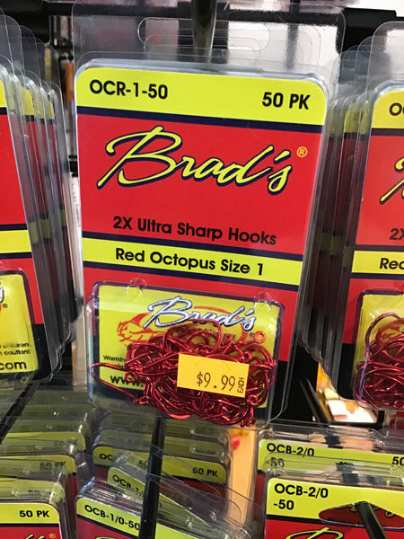 Brads red octopus size 2