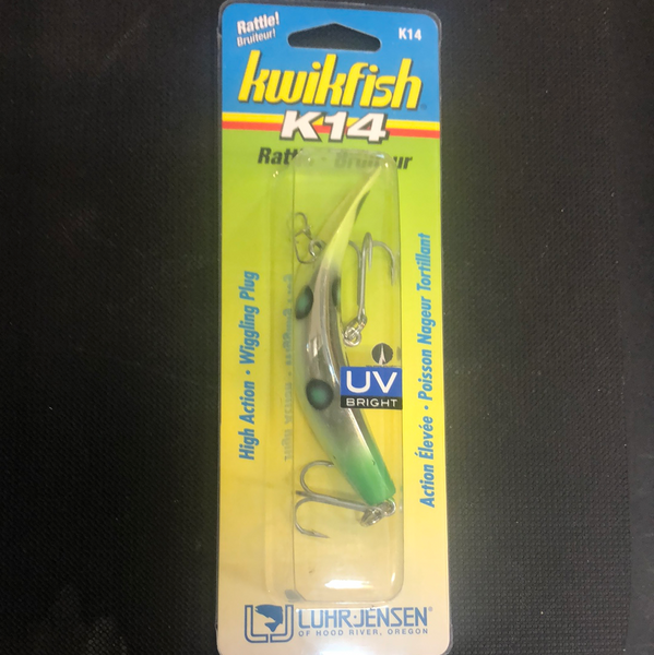  Luhr-Jensen K15 Kwikfish (Rattle) Flo. Green