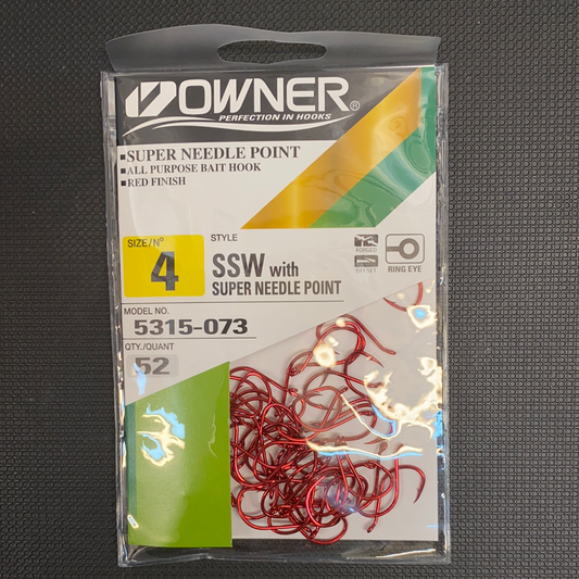 Owner 4 Super Needle Point Red