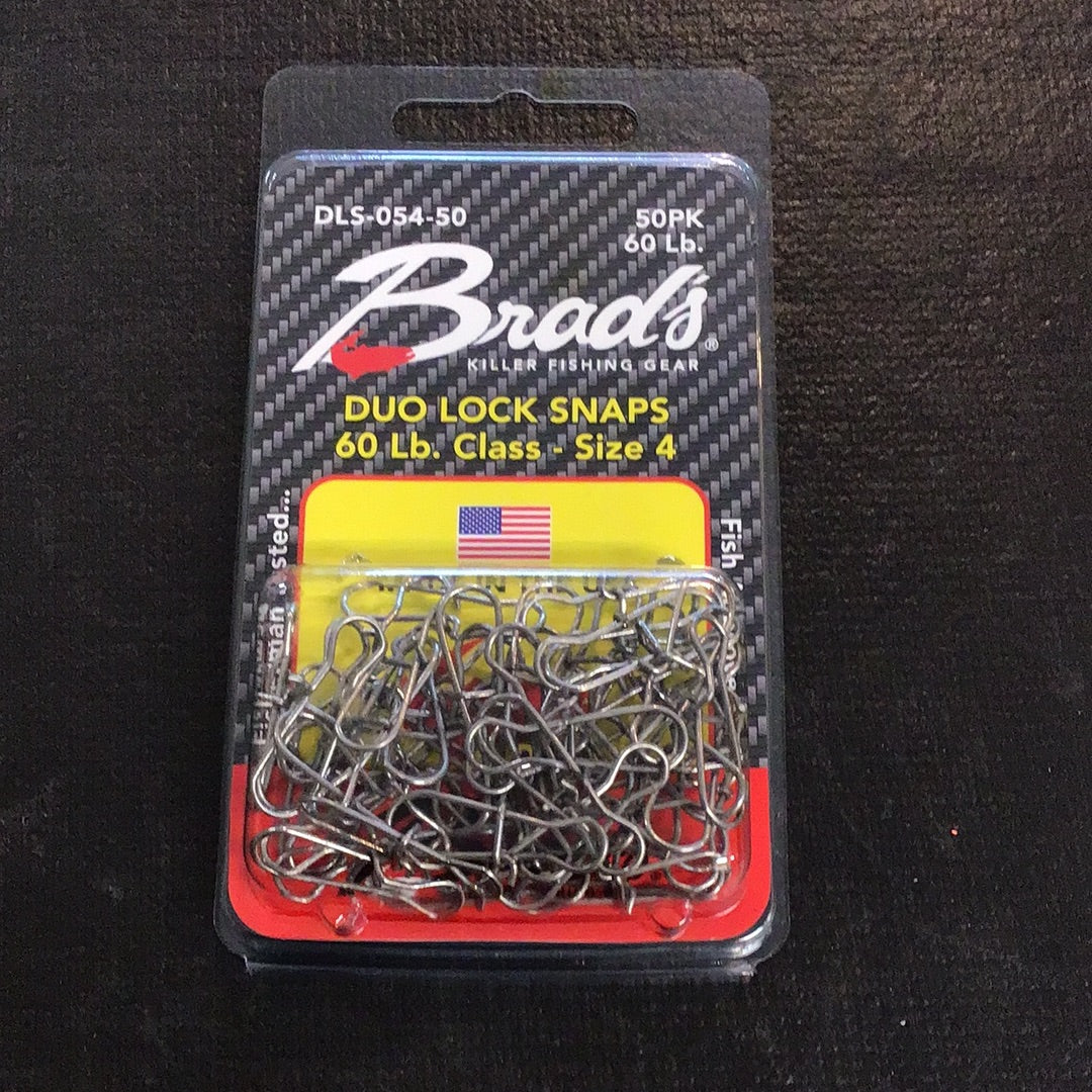 Brads Duo Lock Snaps Size 4 60lb (50PK)