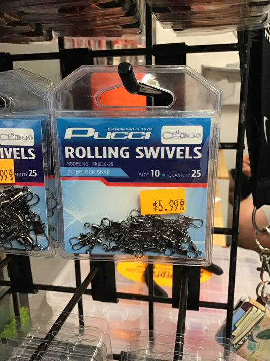 Pucci rolling swivels size: 10 product #PRSI10-25
