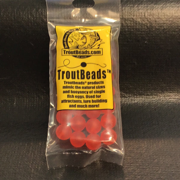 Trout Beads 10mm (Dark Roe) 30ct