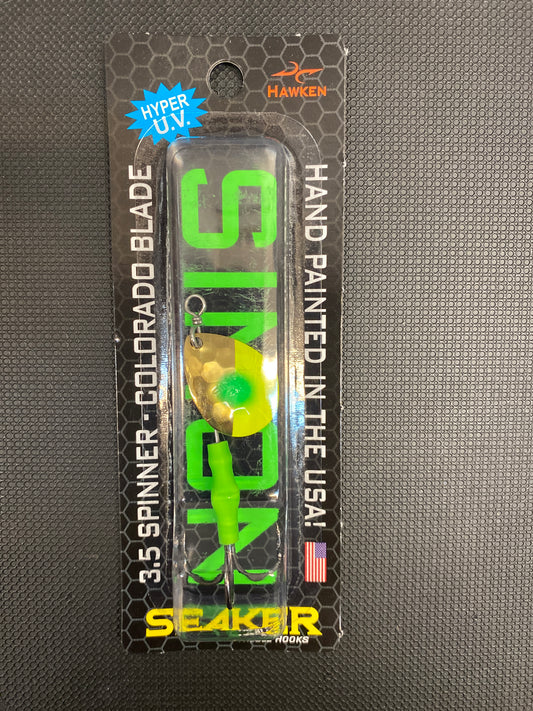 Simon Spinner 3.5 Spinner  (chartreuse Splash)