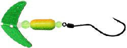 Mack's Spindrift Walleye Rig Green Chartreuse Orange