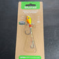Mustad Addicted Walleye Death Spinner 1/2oz orange/chart