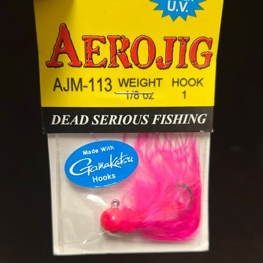 Aerojig 1/8oz hot pink