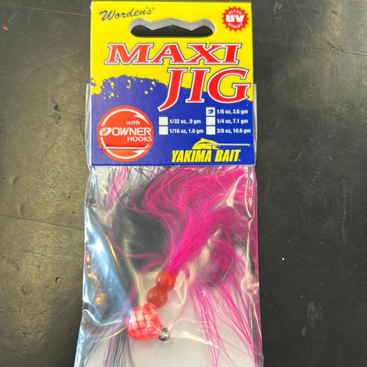 Maxi Jig 1/8oz flo red silver