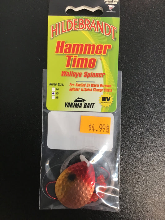 Hildebrandt hammer time walleye spinner clown