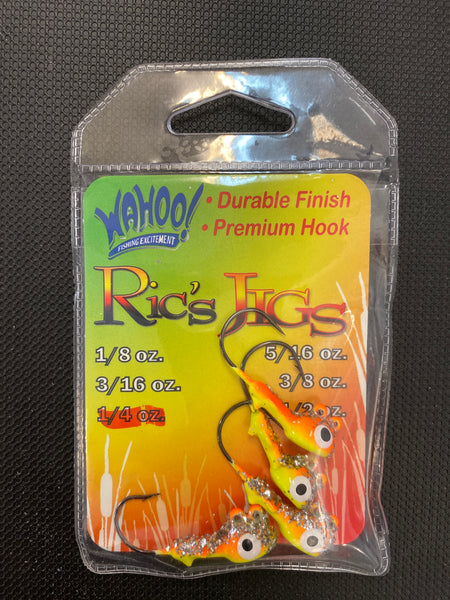 Ricks jigs 1/4oz Orange/Yellow