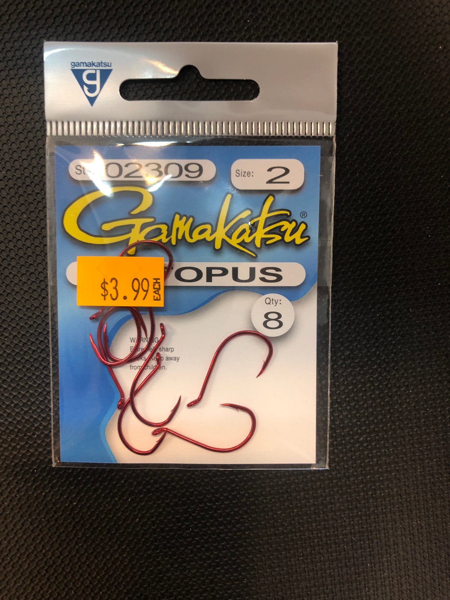 Gamakatsu octopus red size 2