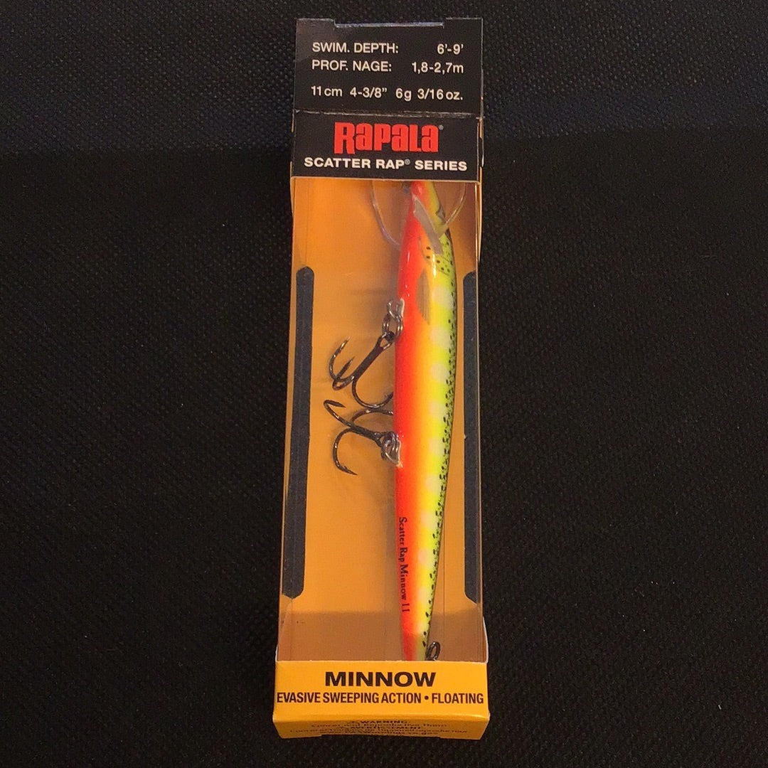Rapala Scatter Rap minnow 11 (Hot Steel)