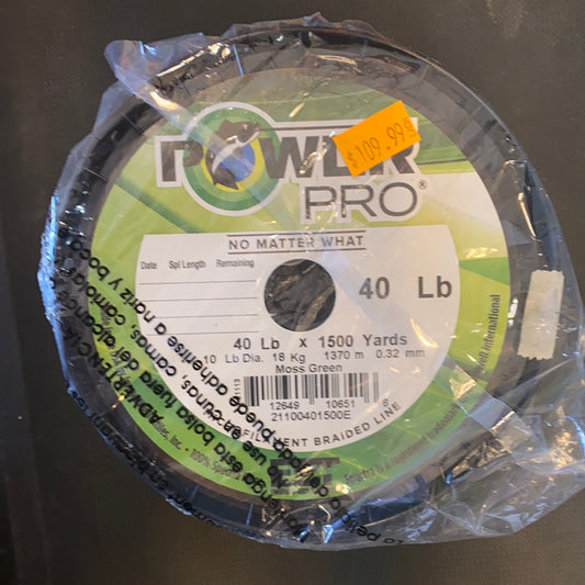 Power Pro 40# 1500Y Green