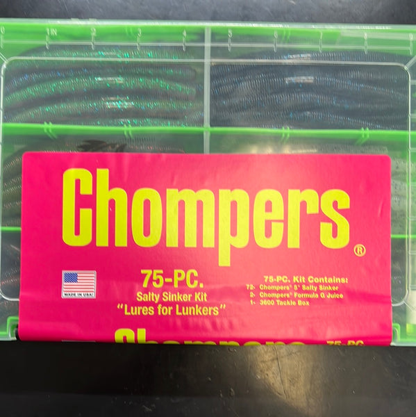 Chompers 75pc salty lunker kit