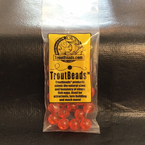 Trout Beads 10mm (Tangerine) 30ct