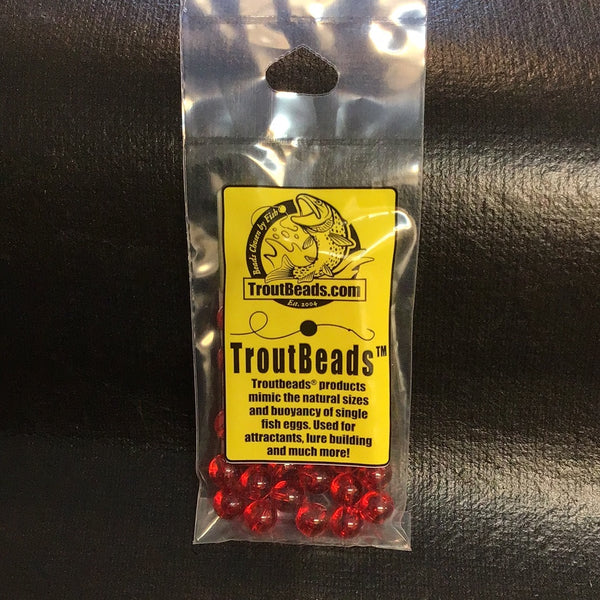 Trout Beads 8mm (Ruby Red) 40ct