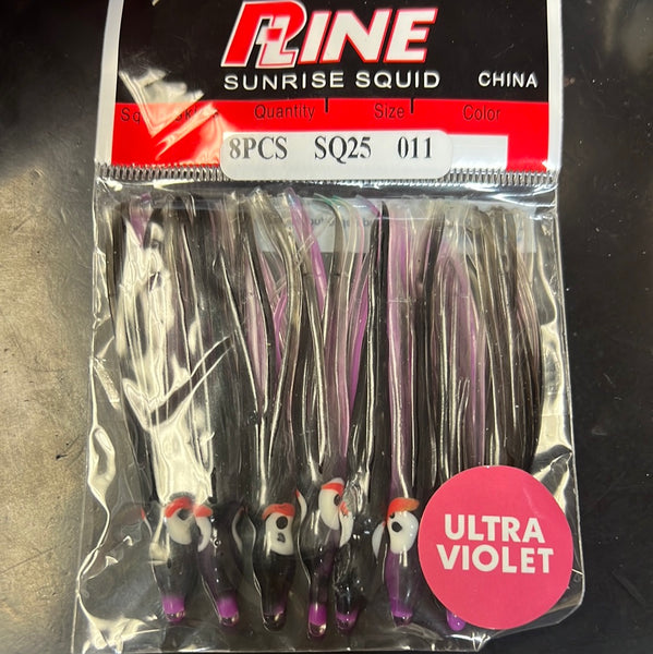 Pline 2.5” purple/black squid 011