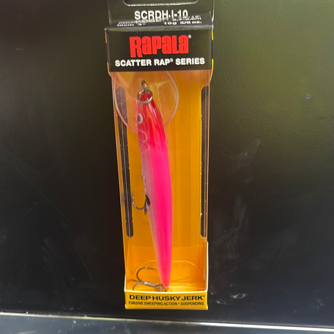 Rapala scatter rap deep husky jerk pink clown