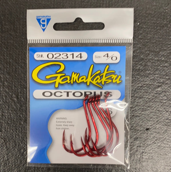 Gamakatsu 4/0 Red Octopus