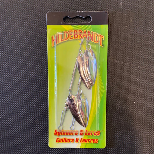 Hildebrant 3 Slim Eli Double Blade Spinners Nickel