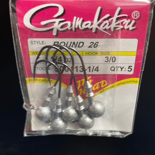Gamakatsu round jig head 1/4oz