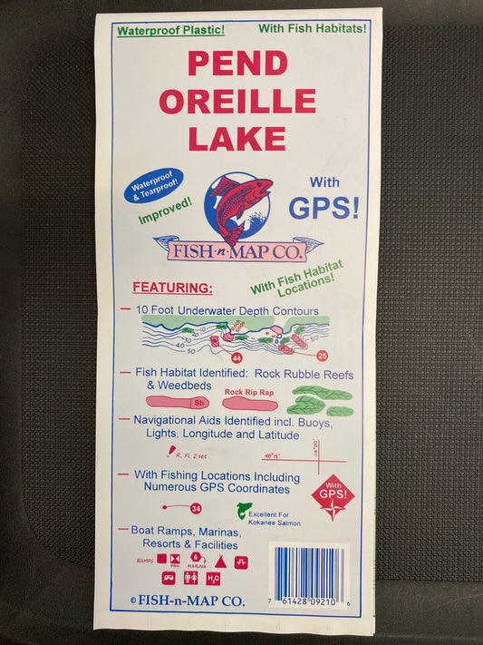 Pend Oreille Lake Map