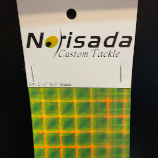 Norisada custom tackle chartreuse Plaid