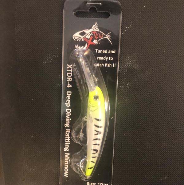 Xtackle 4” Chartreuse Zebra