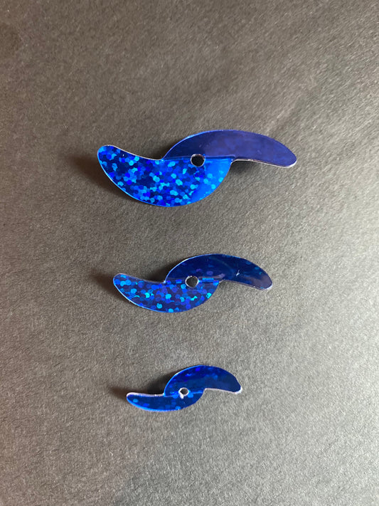 Superfly Blue Sparkle Spinner Blades