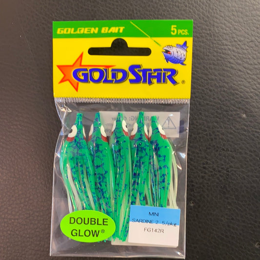 Gold Star Glow Green Splatter