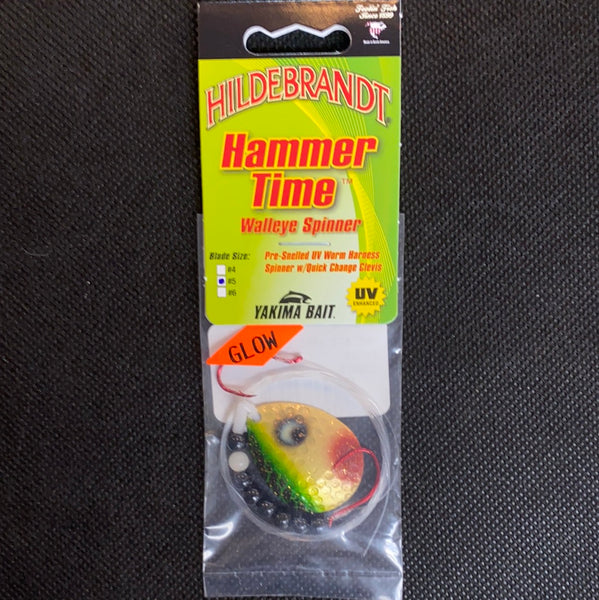Hilderbrant Hammer Time Walleye Spinner #5 Perch