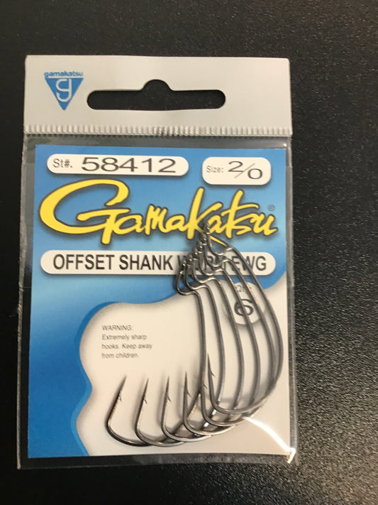 Gamakatsu offset worm hook size 2/0