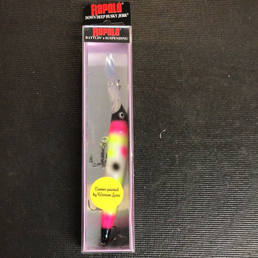 Rapala Down Deep Husky Jerk custom painted By Warrior Lures (Bad Barbie)