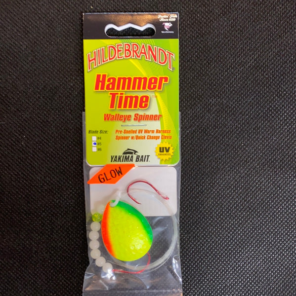 Hilderbrant Hammer Time Walleye Spinner #5 Citrus