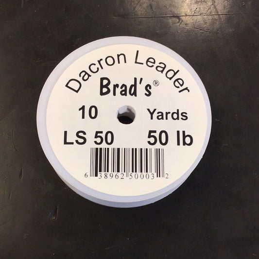 BRADS DACRON LEADER SPOOL 10YDS, 50#