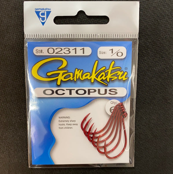 Gamakatsu octopus red size 1/0